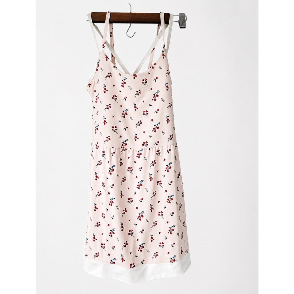 SAGE Collective Floral Tennis Dress Pink ExSmall BuiltIn Shorts Tenniscore